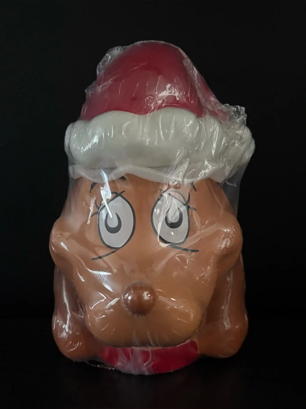 NEW Dr. Seuss The Grinch Max Dog Christmas Ceramic Cookie Candy Jar 8.5”